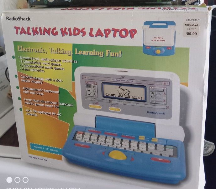 Vintage RadioShack Talking Kids Laptop