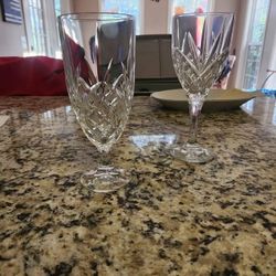 Crystal Tea Glasses And Wine Gobblers