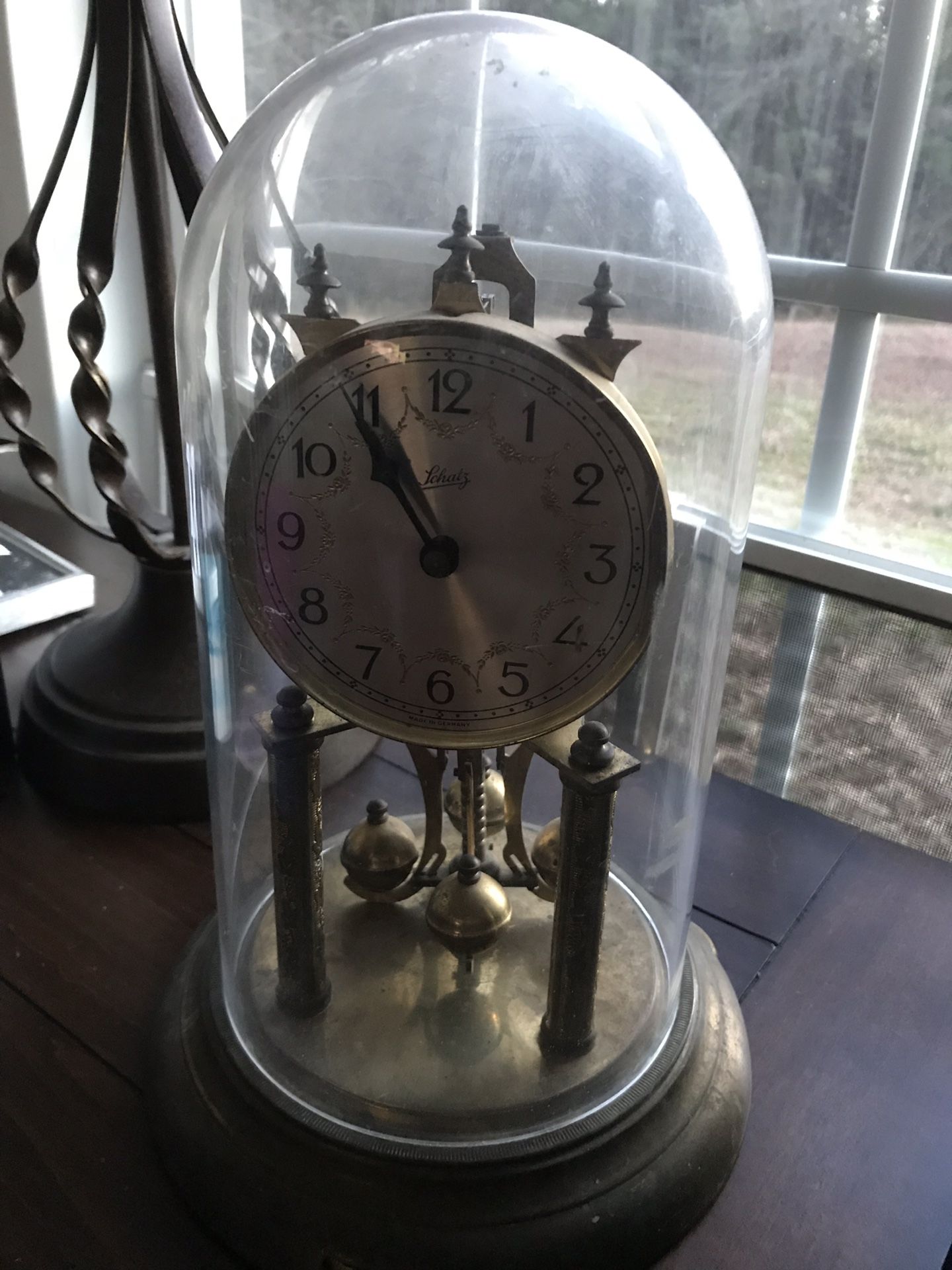 Antique Spinning Schwartz Clock