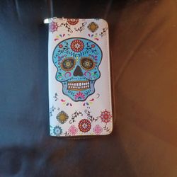 Woman's Sugar Skull Wallet