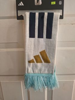 Adidas Argentina AFA National Team Soccer Scarf White Blue Gold – New