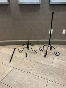 Black Wrought Iron Coat Stand