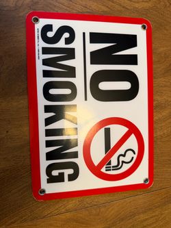 EMED Co. No Smoking Metal Sign