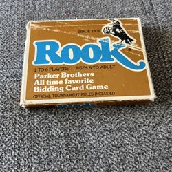Vintage Boxed 1978 Parker Brother’s Rook Playing Cards with Instruction Booklet