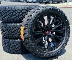 22” Chevy Silverado GMC Sierra Replica Wheels & Tires Off-Road Tahoe Yukon Escalade Suburban Rines Y