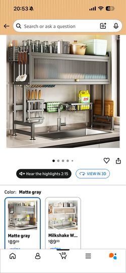 Over sink drying rack