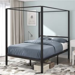 Black Canopy Bed frame 
