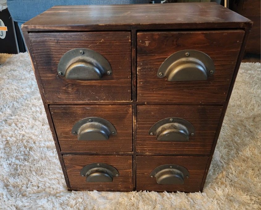 6 drawer Apothecary Cabinet