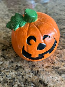 Small Halloween Jack-O-Lantern Figurine