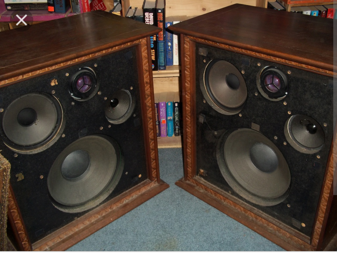 Wharfedale W70D Speakers - sand filled