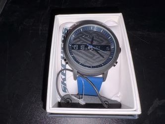 Skechers Ana-Digi Watch Blue Silicone Band Brand New!!!