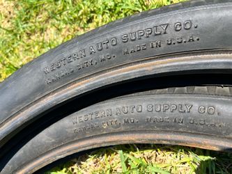 Vintage 26" Western Flyer Balloon Tires Pair (Western Auto Supply Co.)