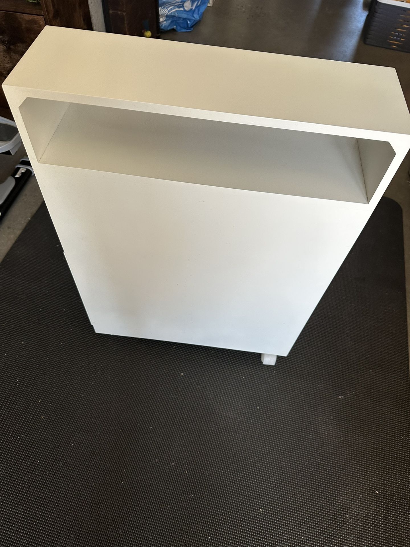 Rolling Narrow Storage Drawer/Shelf