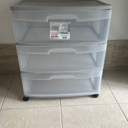 Three Drawer Cart With Wheels