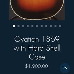 1869 Ovation Acoustic Electric Guitar