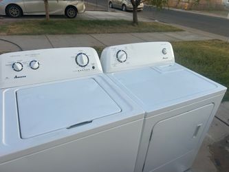 Amana washer and electric dryer both in great working condition 50$ delivery 30 day warranty
