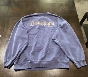 Authentic Pigment Disneyland Est. 1955 Purple Crewneck Sweatshirt Adult XL