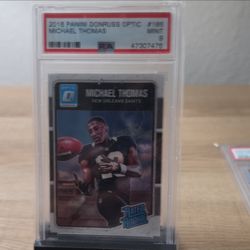 Panini 2016 Donruss Optic Rated Rookie Michael Thomas #186 Saints PSA 9