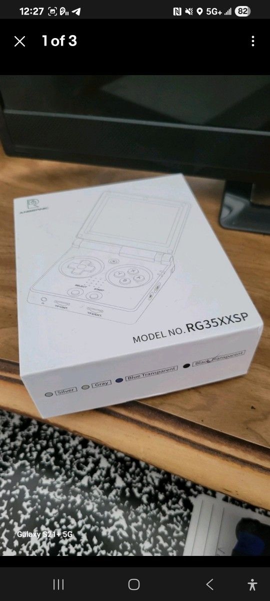 ✨️New!✨️ - Nintendo Gameboy Advanced SP - Anbernic - Clear Black (W/ Pokémon!)