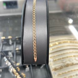 Yellow Gold Fancy Link Bracelet 