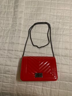Red fashion purse