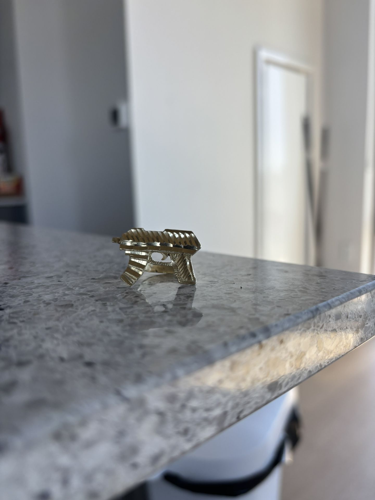 Gold Gun/Uzi Ring 14k