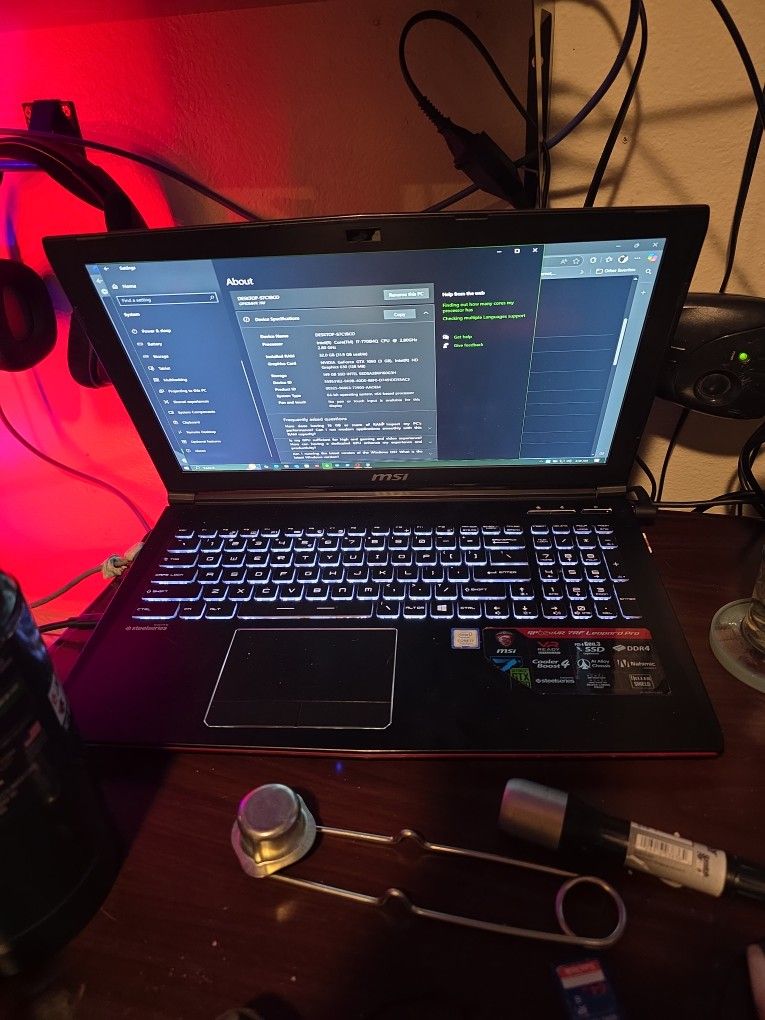 Msi Gaming Laptop Gp62mvr 7rf Leopard Pro