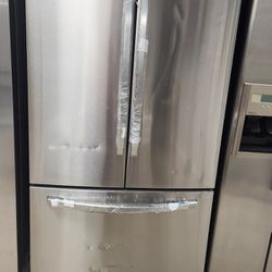 3-door refrigerator, French door, with ice dispenser, new, SAMSUNG, Stailess Steel  