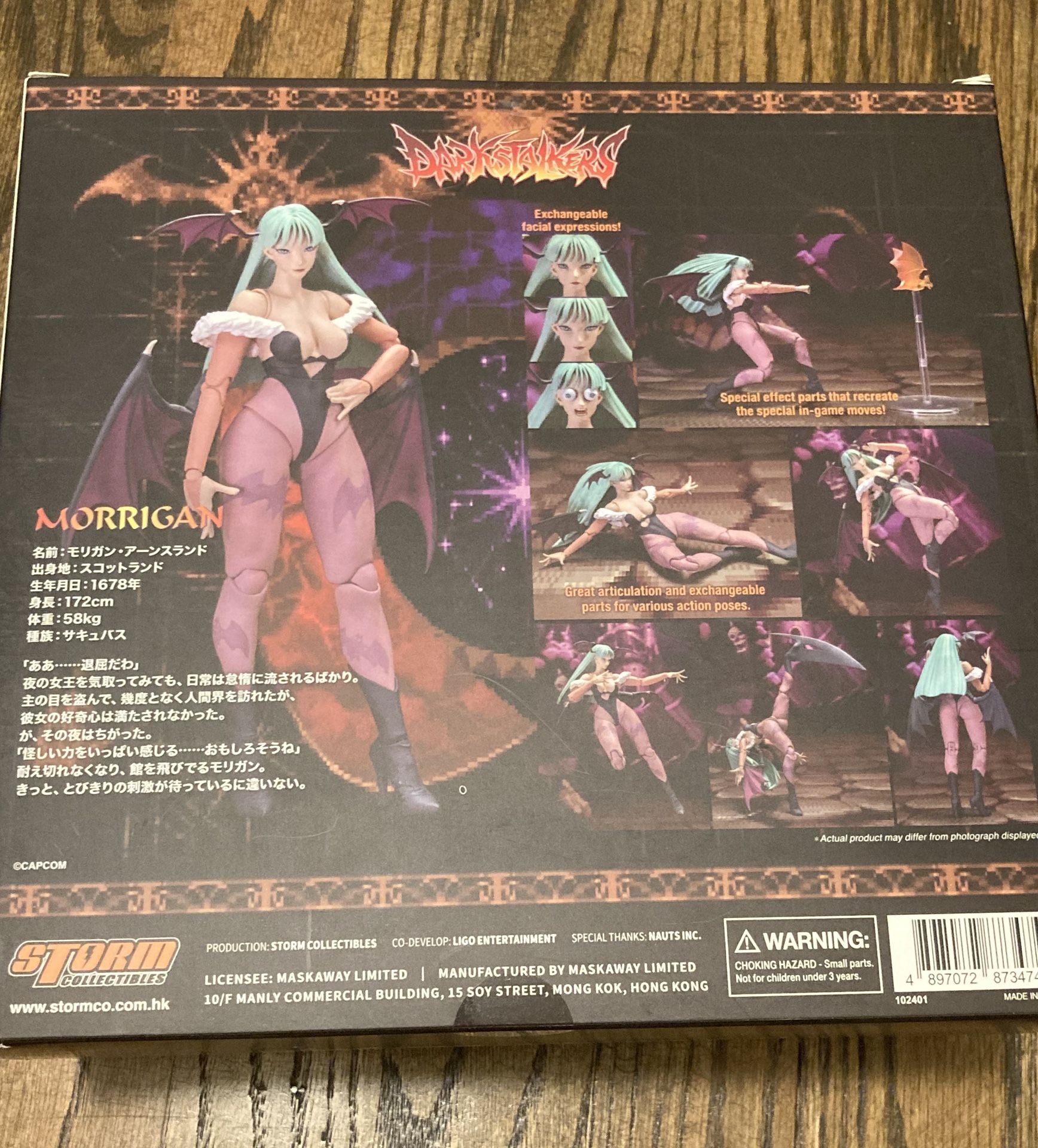 Storm Collectible Darkstalkers Morrigan 6" Action Figure Capcom Street Fighter 5