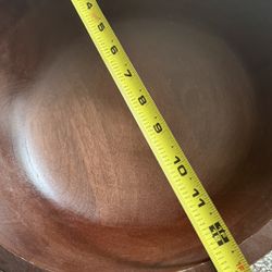 Beautiful Heavy Wooden Bowl 