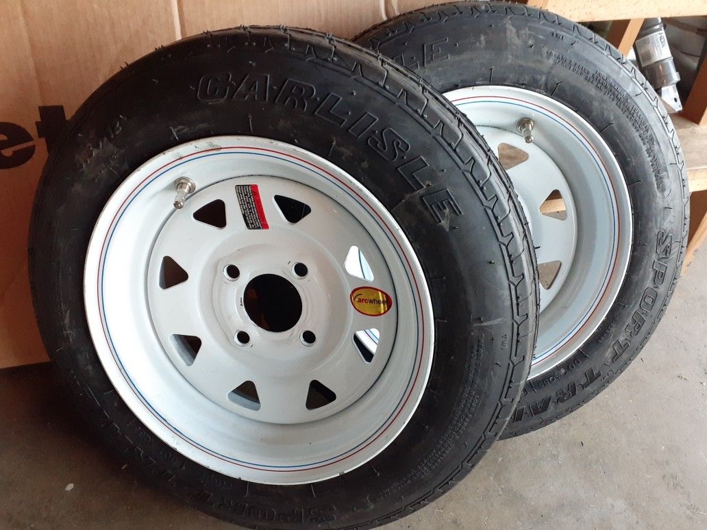 Pair of 12" Tires & Rims Brand New