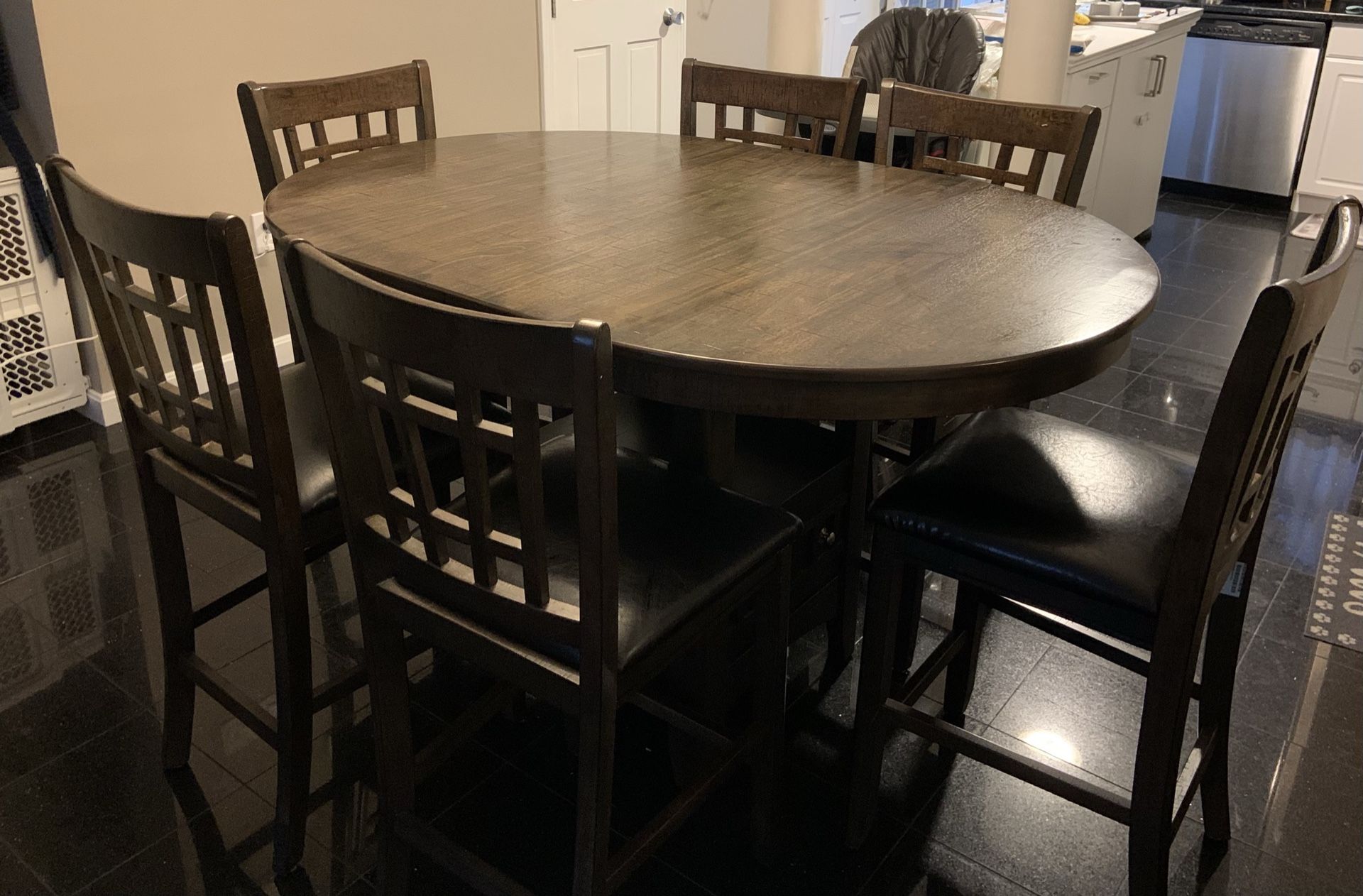 High Top Dinning Room Table With Storage 