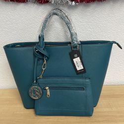 Dasein Large Tote Bag With Matching Wallet 