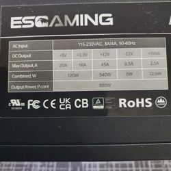 ESGAMING 600W Power Supply PSU
