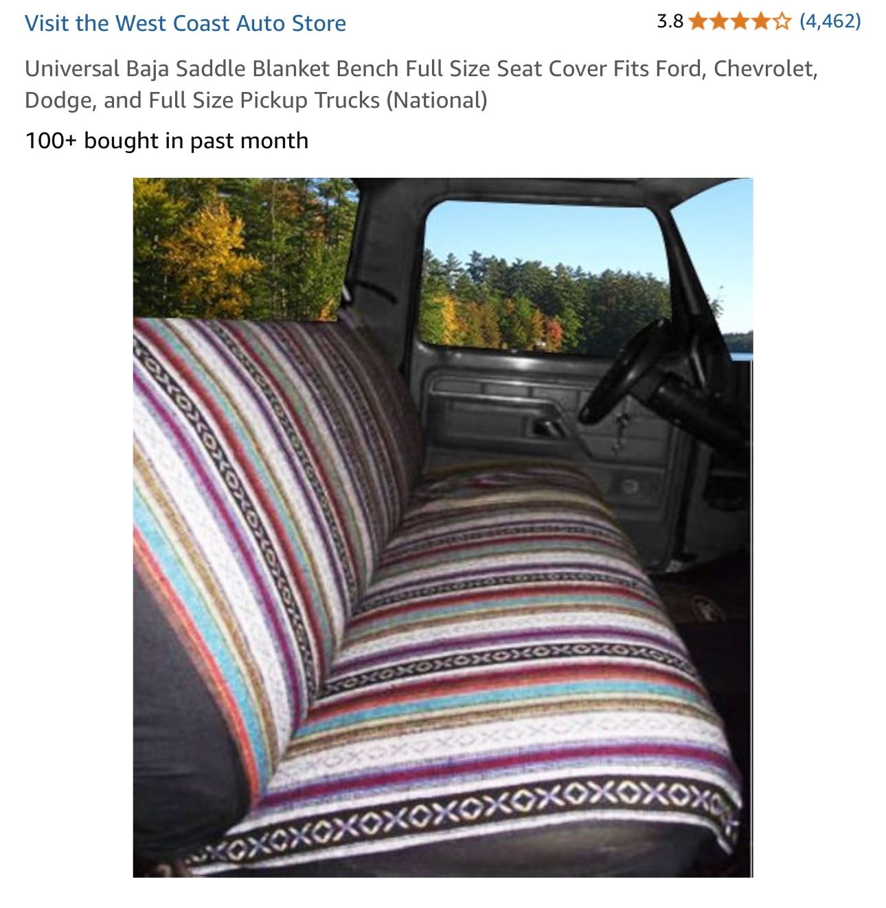 Bench Seat Cover 