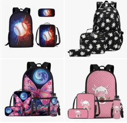 Back to school backpack sets, $25 ea, NEW