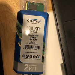 Crucial Ram 8GB Kit (2x4) DDR4 Desktop Memory - New Sealed