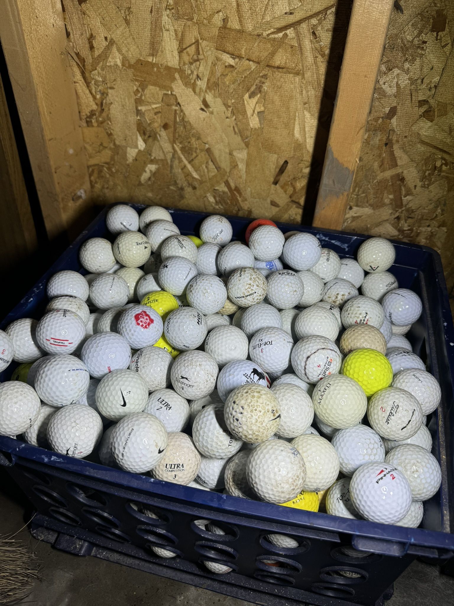 200 Assorted Hitaway/Practice Recycled Used Golf Balls, Color Mix - SHAG BALLS!