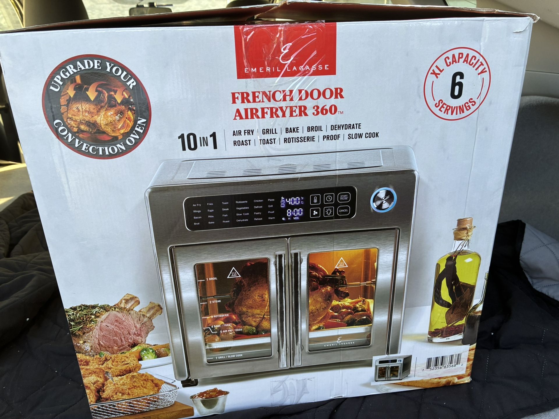 Emeril Lagasse Extra Large French Door Air Fryer Toaster Oven Combo