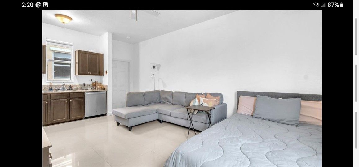 Gray L-shaped Sofa