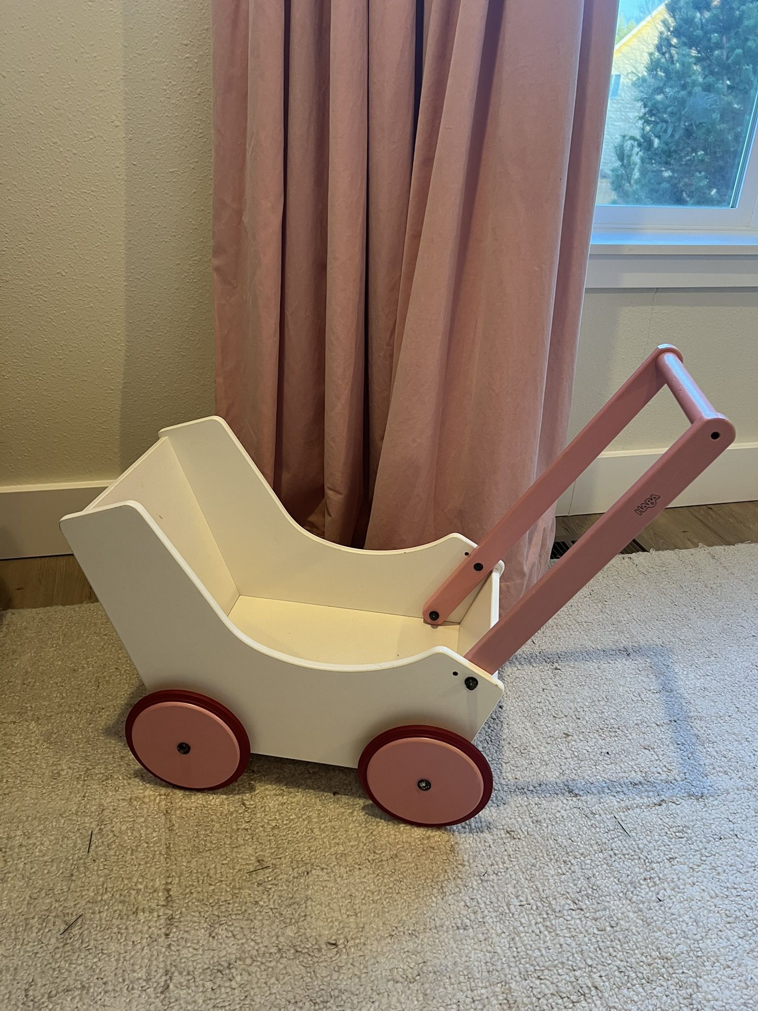 HABA wooden doll stroller pram buggy