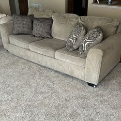 couch with pillows
