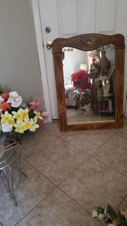 Wood mirror