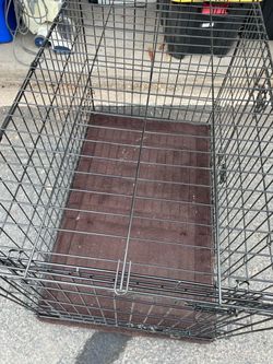 Large Black Wire Dog Crate