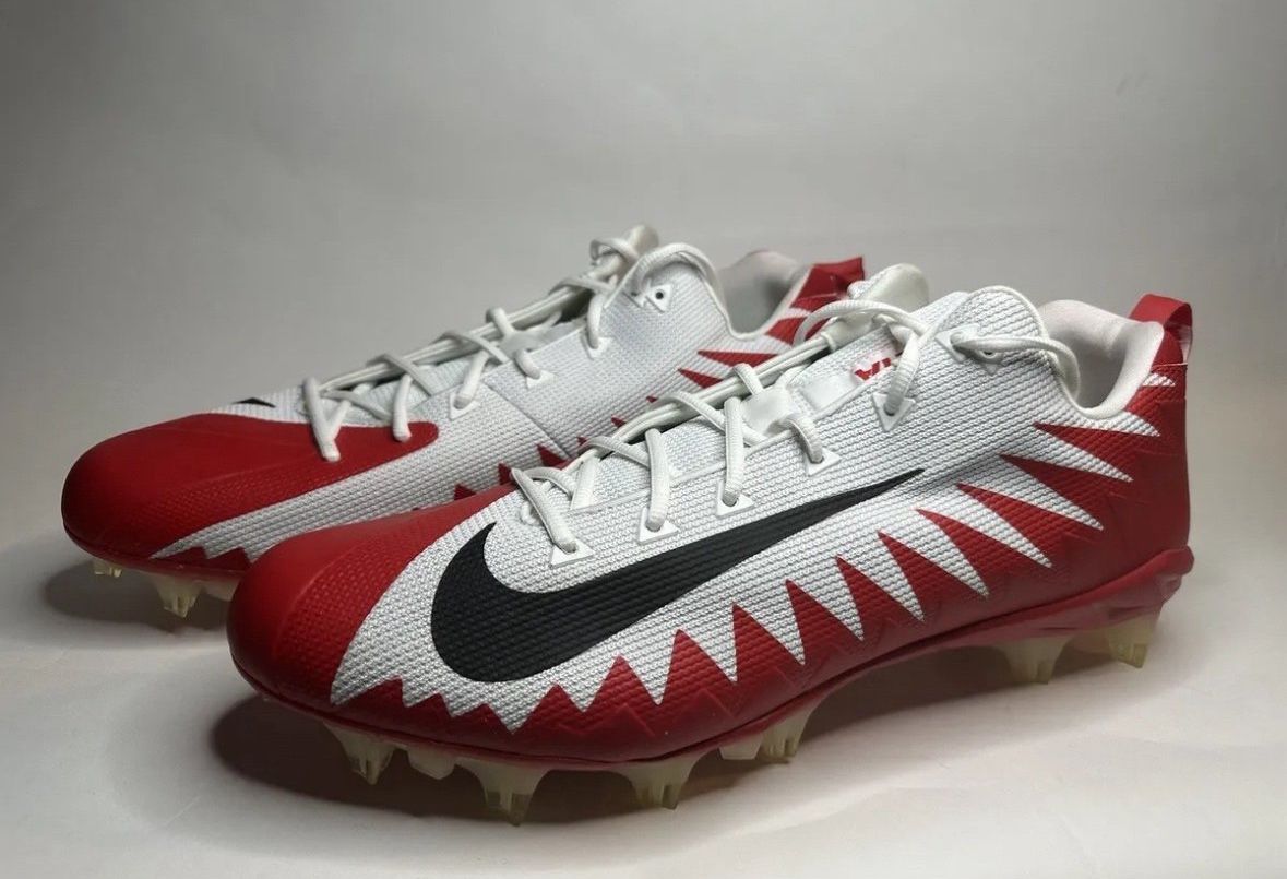 Nike Alpha Menace Pro Low TD Football Cleats Red White 922804-102 Mens size 18