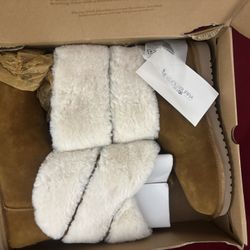 Tan and cream Koolabura By UGG boots #winterboots