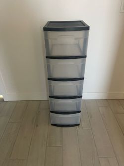 Sterile 5 drawer storage bins 30.00 OBO