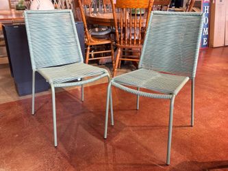 NEW! ARTICLE Zina Outdoor Stackable Dining Chairs (Set of 2)
