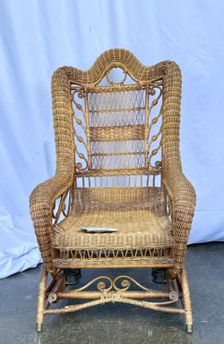 Vintage Wicker Rocker