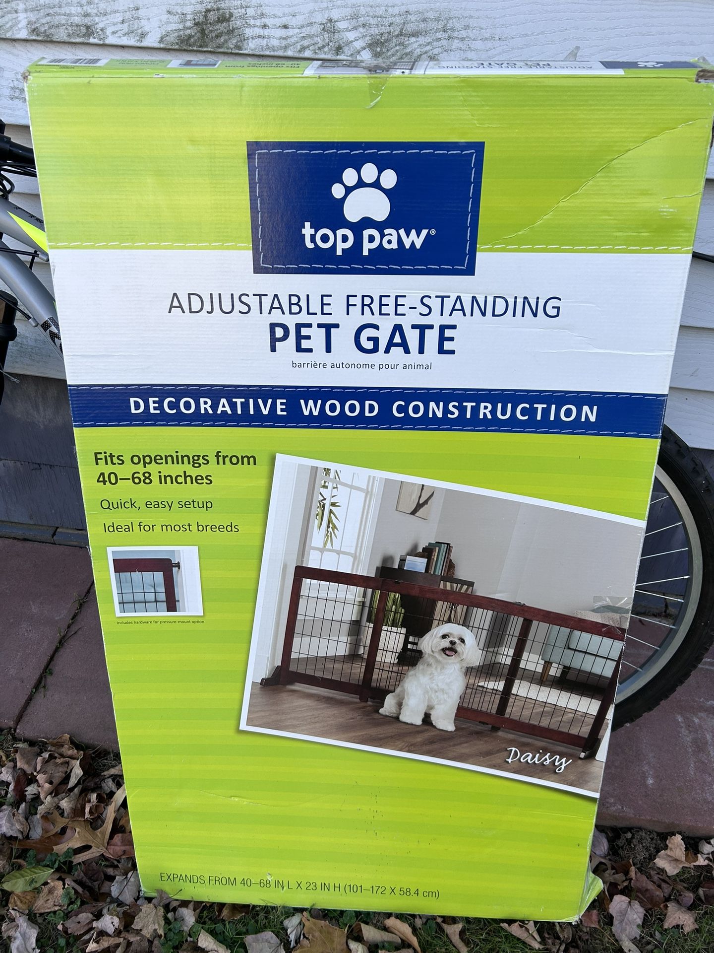 Top Paw Pet Gate Wood 